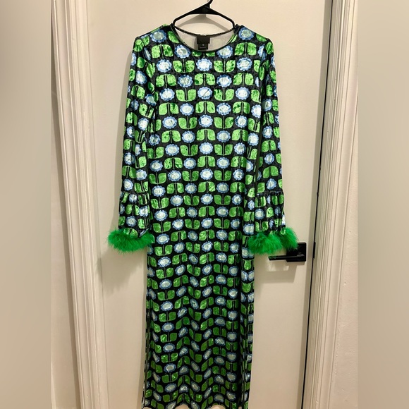 Anna Sui Velvet Daisies Dress Size Small - Picture 6 of 6